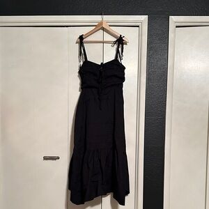 NWT Free People Black Women's Tie Front Dress - one tie needs to be replaced!!
